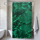 Glinsterende groene Sequin Douchegordijn