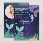 Glinsterende Grot Onder de Zee Zeemeerminnen Verja Kaart (Voorkant / Achterkant)