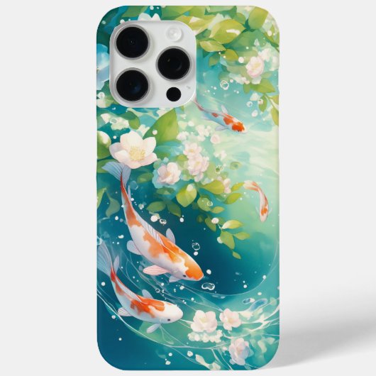 Glinsterende Harmony Koi in een rustige vijver Case-Mate iPhone Case (Achterkant)
