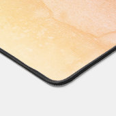 Glinsterende Harten Gele Perzik Bureau Mat (Hoek)