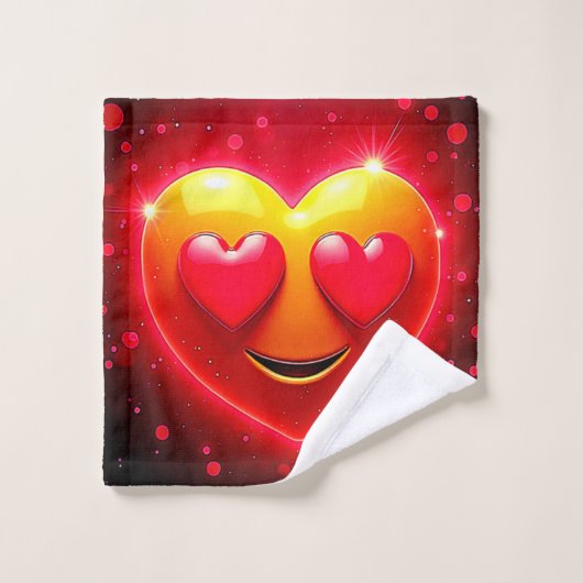 Glinsterende Hartogen Emotie Bad Handdoek (Wasdoekje)