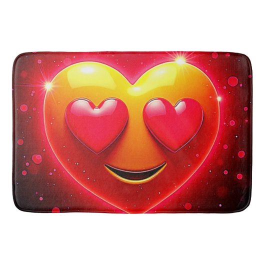 Glinsterende Hartogen Emotie Badmat (Voorkant)