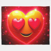 Glinsterende Hartogen Emotie Fleece Deken (Voorkant (Horizontaal))