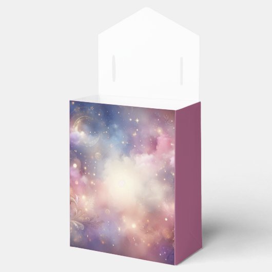 Glinsterende hemelse Stardust Skies bruiloft Bedankdoosjes (Geopend)