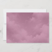 Glinsterende hemelse Stardust Skies bruiloft Save The Date (Achterkant)