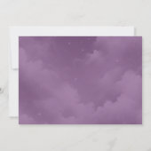 Glinsterende hemelse Stardust Skies bruiloft Save The Date (Achterkant)