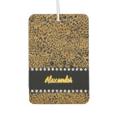 Glinsterende Jaguar print met gedurfde juwelen acc Luchtverfrisser (Voorkant)