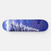 Glinsterende Kerstboom Besneeuwde Berglandschap Persoonlijk Skateboard (Horizontaal)