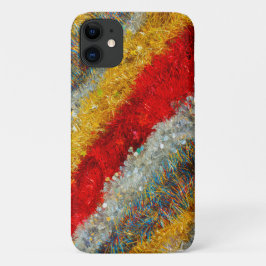 glinsterende kerstslingers op iPhone / iPad hoesje