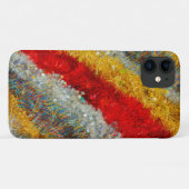 glinsterende kerstslingers op iPhone / iPad hoesje (Achterkant (horizontaal))