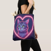 Glinsterende Kitty Liefdeskunst | Romantisch Gesch Tote Bag (Dichtbij)