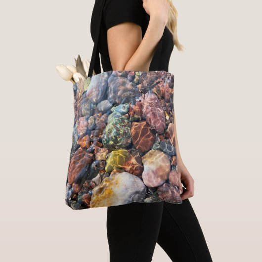 Glinsterende kleur tote bag (Dichtbij)
