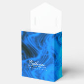 Glinsterende Kroon Luxe Blauw Aqua Bedankdoosjes (Geopend)