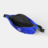 Glinsterende Kroon Luxe Blauw Heuptasje (Open)