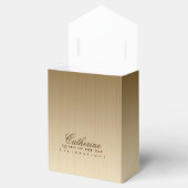 Glinsterende Kroon Luxe Goud Bedankdoosjes (Geopend)