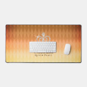 Glinsterende Kroon Luxe Goud Bureaumat (Keyboard & Muis)