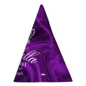 Glinsterende kroon Paarse Feesthoedjes (Rechts)