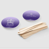 Glinsterende kroon Paarse Lila Handwaaier (Niet-gemonteerd)