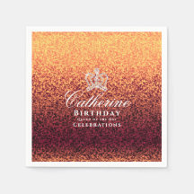 Glinsterende kroon rood goud