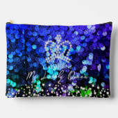Glinsterende Kroon Sequin Blauw Etui (Voorkant)