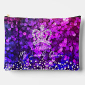 Glinsterende Kroon Sequin Magenta Etui (Voorkant)