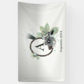 Glinsterende kroon voor baby meisje banner (Verticaal)