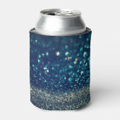 Glinsterende lichten: feestelijke  mix. blikjeskoeler (Blikje Voorkant)