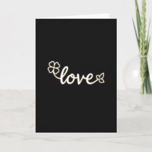 Glinsterende Liefdesklaverkaart Kaart