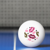 Glinsterende lippen: Leopard Mode Pingpongbal (Net)