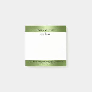 Glinsterende minimalistische moderne groene achter post-it® notes