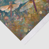 Glinsterende Morning Squadron, verblindende libell Tissuepapier (Detail)