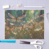 Glinsterende ochtendvleugels, verblindende libelle tissuepapier (Craft)