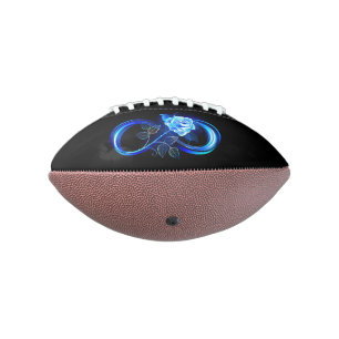 Glinsterende oneindigheid met blauwe roos american football