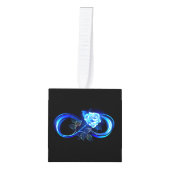 Glinsterende oneindigheid met blauwe roos decoratie (Voorkant)