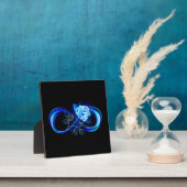 Glinsterende oneindigheid met blauwe roos fotoplaat (Insitu)