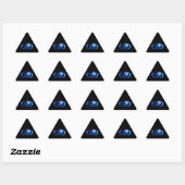 Glinsterende oneindigheid met blauwe roos sticker (Vel)