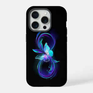 Glinsterende Oneindigheid met Magische Vlinder iPhone 15 Pro Case