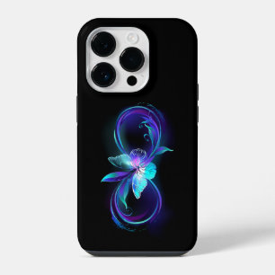 Glinsterende Oneindigheid met Magische Vlinder iPhone 14 Plus Hoesje