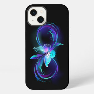 Glinsterende Oneindigheid met Magische Vlinder iPhone 13 Hoesje