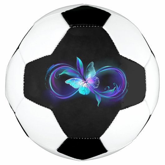 Glinsterende oneindigheid met magische vlinder voetbal (Voorkant)