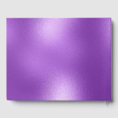 Glinsterende Paarse rug & Paarse laurierkrans Gastenboek (Achterkant)