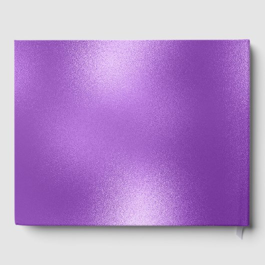 Glinsterende Paarse rug & Paarse laurierkrans Gastenboek (Achterkant)