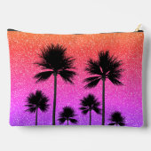 Glinsterende Palmboomgradiënt Zonsondergang Persoo Etui (Achterkant)