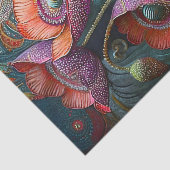 Glinsterende papaver liefde, verfraaide tuin finer tissuepapier (Detail)