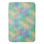 Glinsterende Pastel Regenboog & Glitterende Draak  Badmat (Voorkant Verticaal)