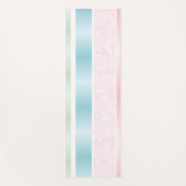 Glinsterende Pastel Verticale Strepen Yogamat (Voorkant)