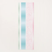 Glinsterende Pastel Verticale Strepen Yogamat (Achterkant)
