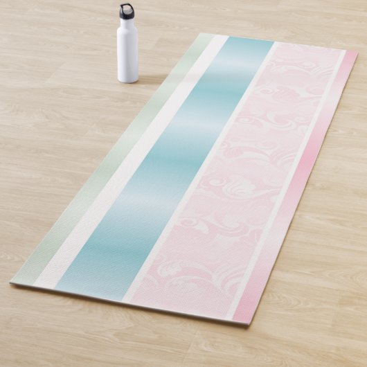 Glinsterende Pastel Verticale Strepen Yogamat (In situ)