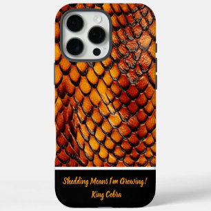 Glinsterende pattereerde slangenhuiden in zonlicht iPhone 16 pro max hoesje