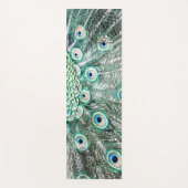 Glinsterende pauwenveer yogamat (Voorkant)